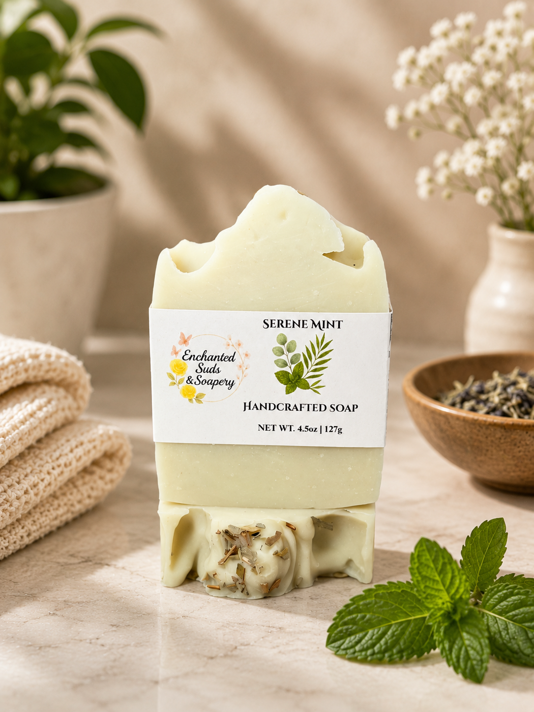 Serene Mint | Eucalyptus, Spearmint, Tea Tree Soap