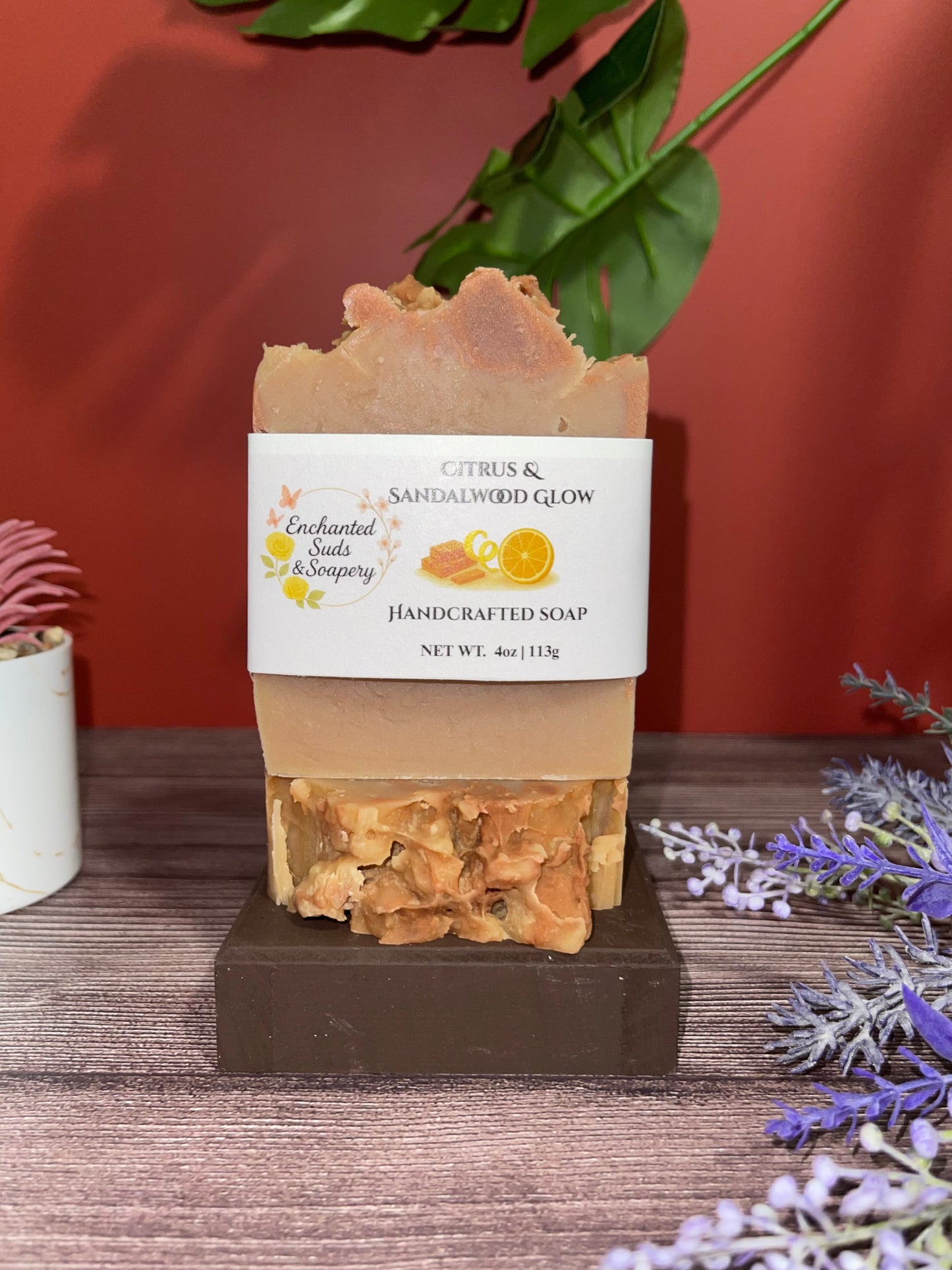 Citrus & Sandalwood Glow | Sandalwood, Lemon, & Orange Soap
