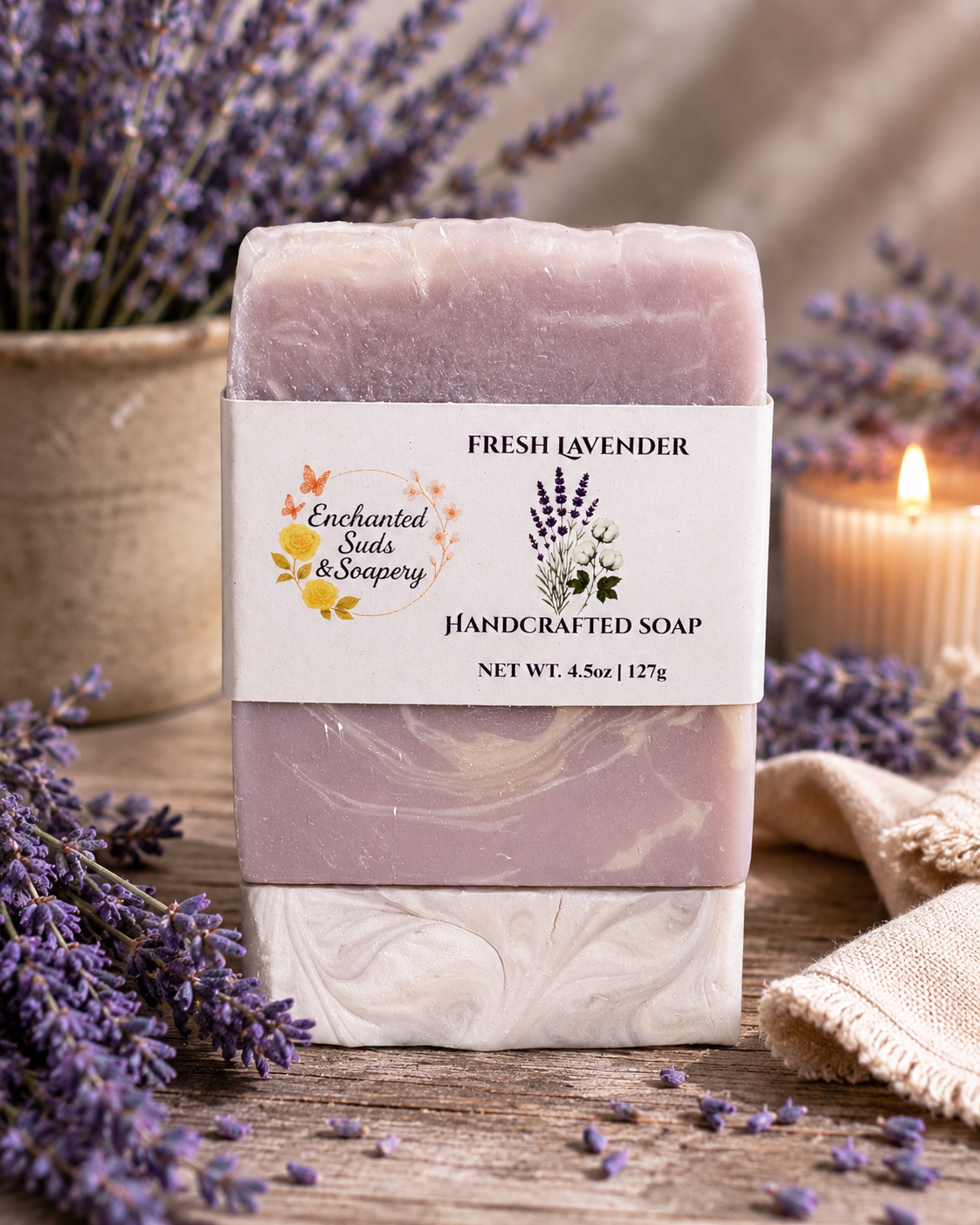 Lavender Cloud | Cotton & Lavender Soap