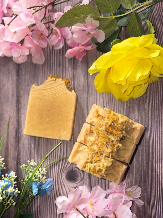 Goat Milk Turmeric Orange Cedarwood Soap