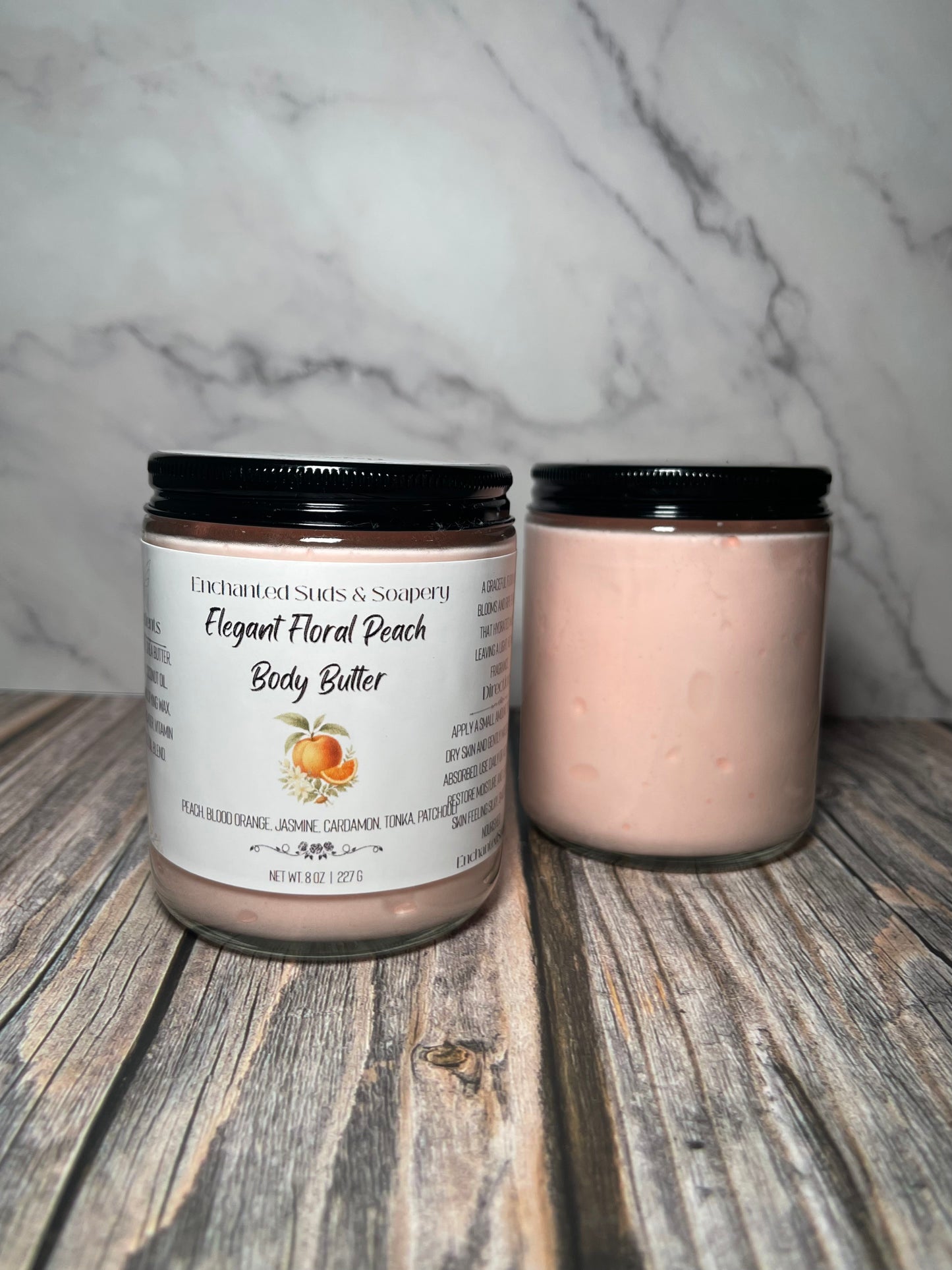Elegant Floral Peach Body Butter